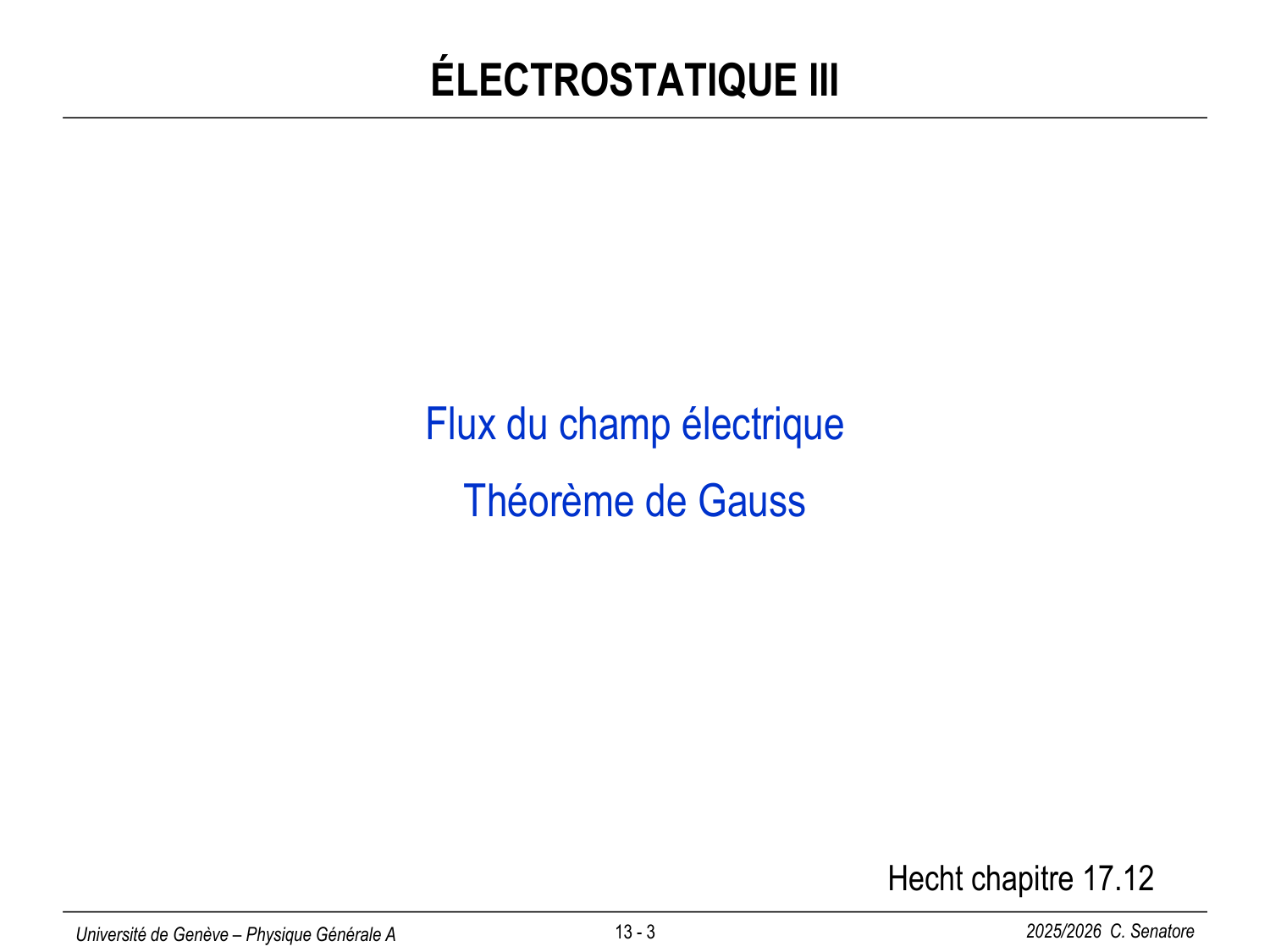 13 Électrostatique III et Électrocinétique I page 5