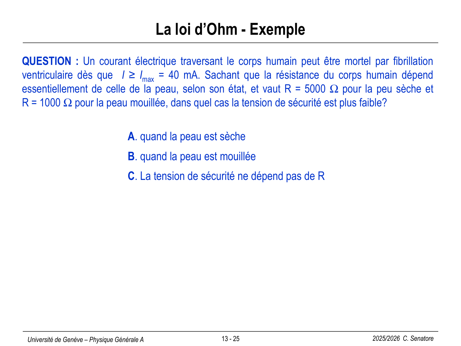 13 Électrostatique III et Électrocinétique I page 27