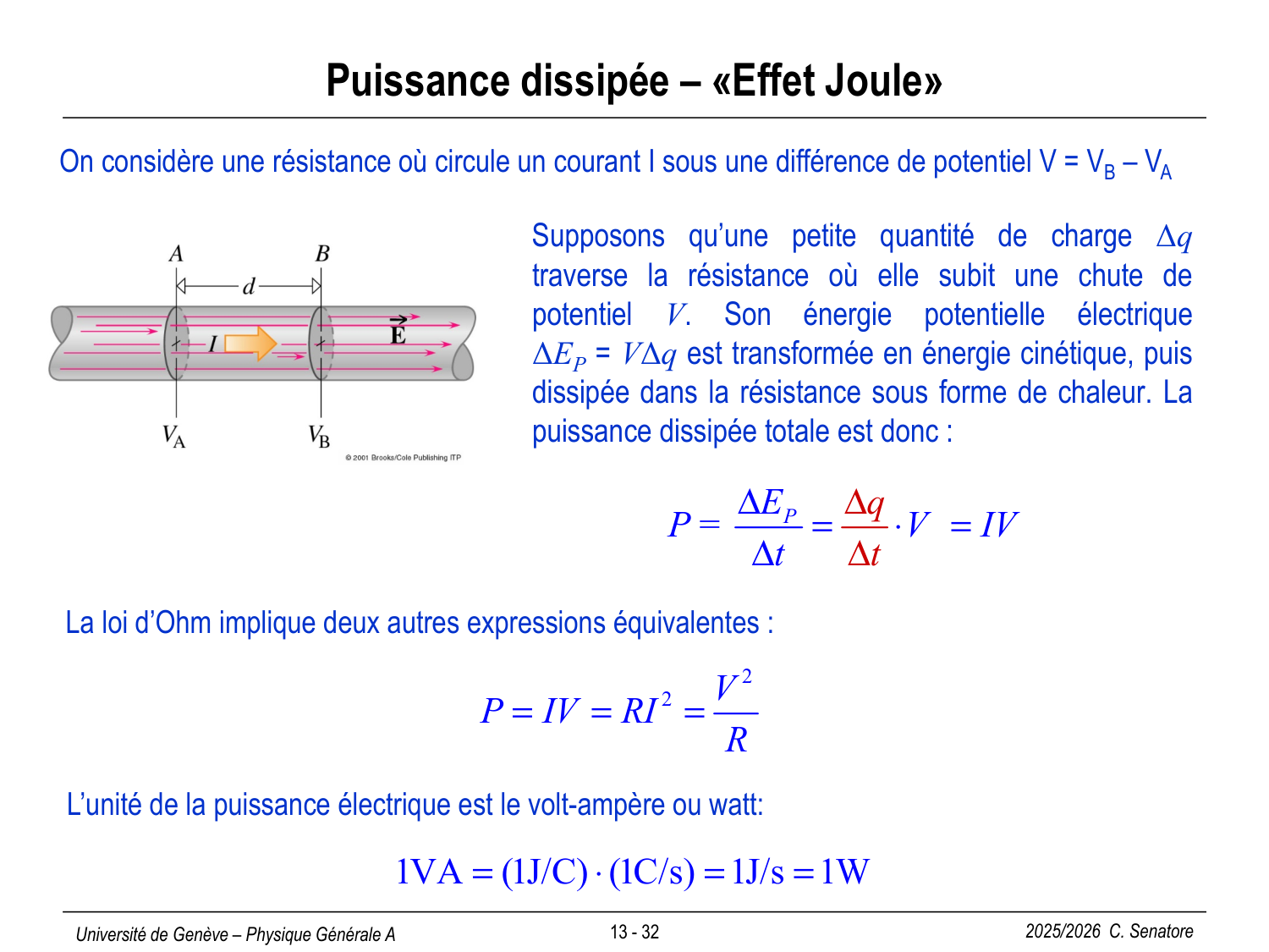 13 Électrostatique III et Électrocinétique I page 34