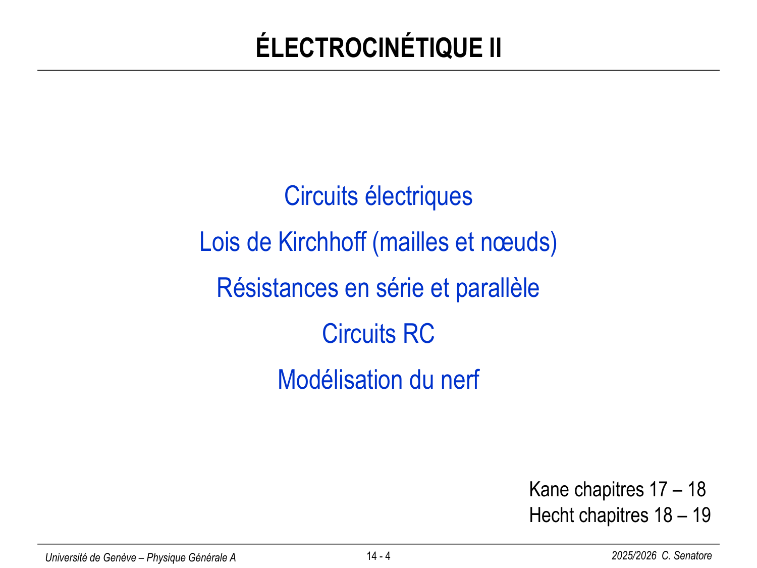 14 Électrocinétique II page 4