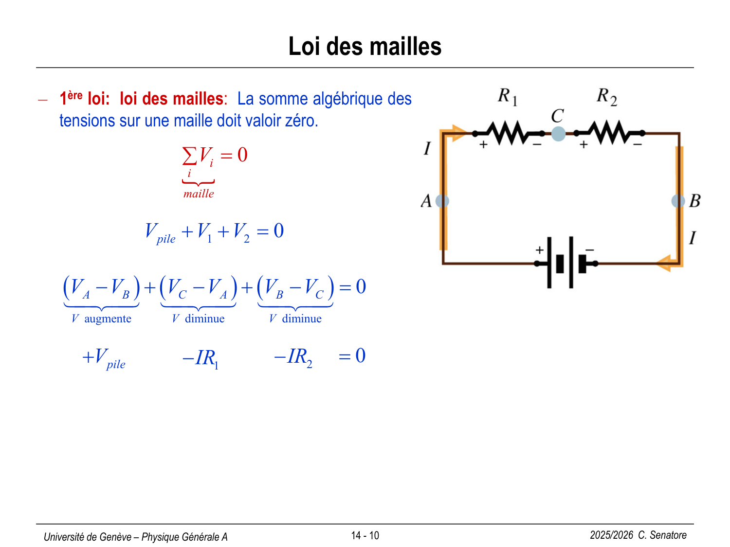 14 Électrocinétique II page 10