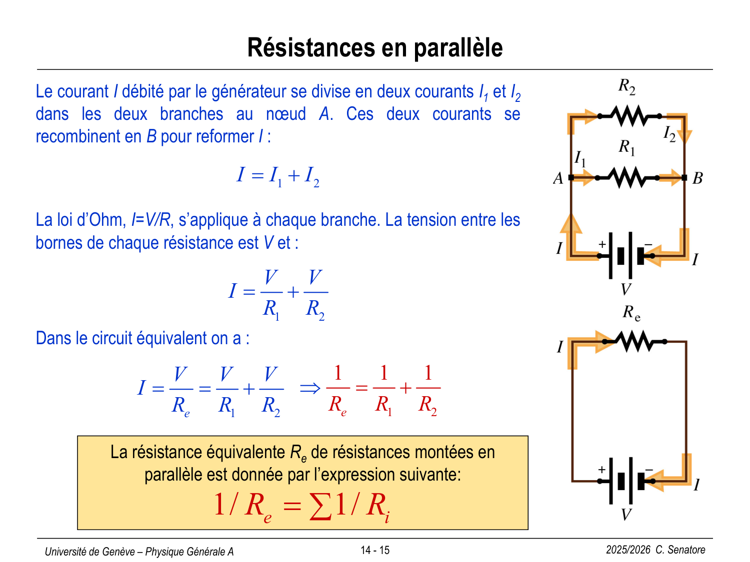 14 Électrocinétique II page 15