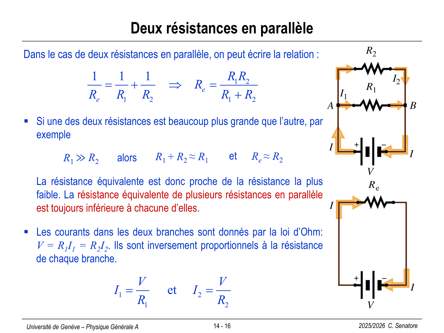 14 Électrocinétique II page 16