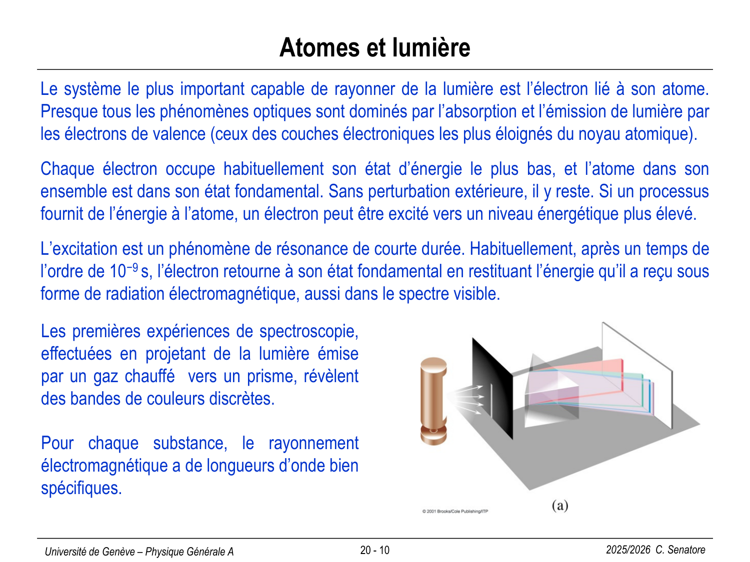 20 Photons et Atomes page 10