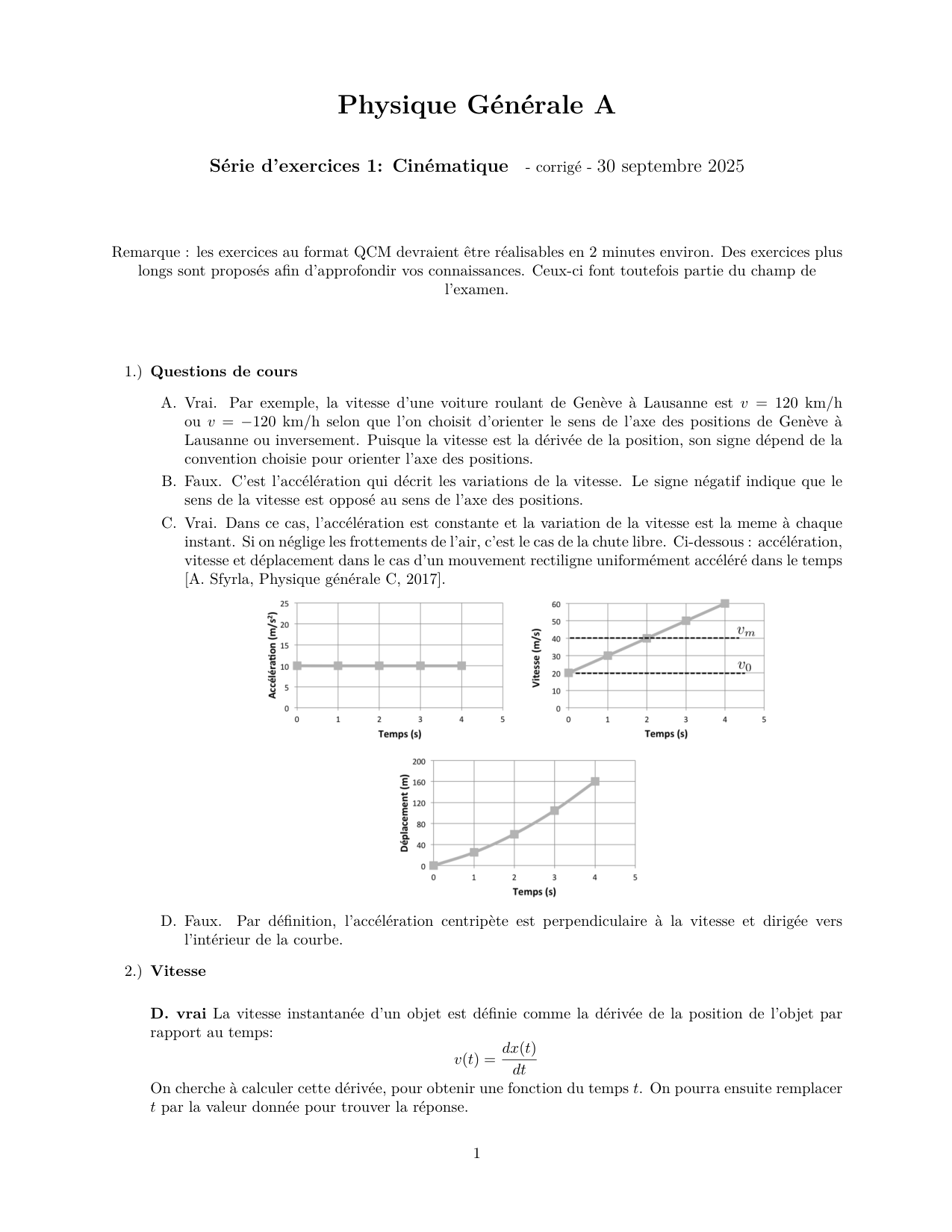 PGA Cinematique Correction page 1