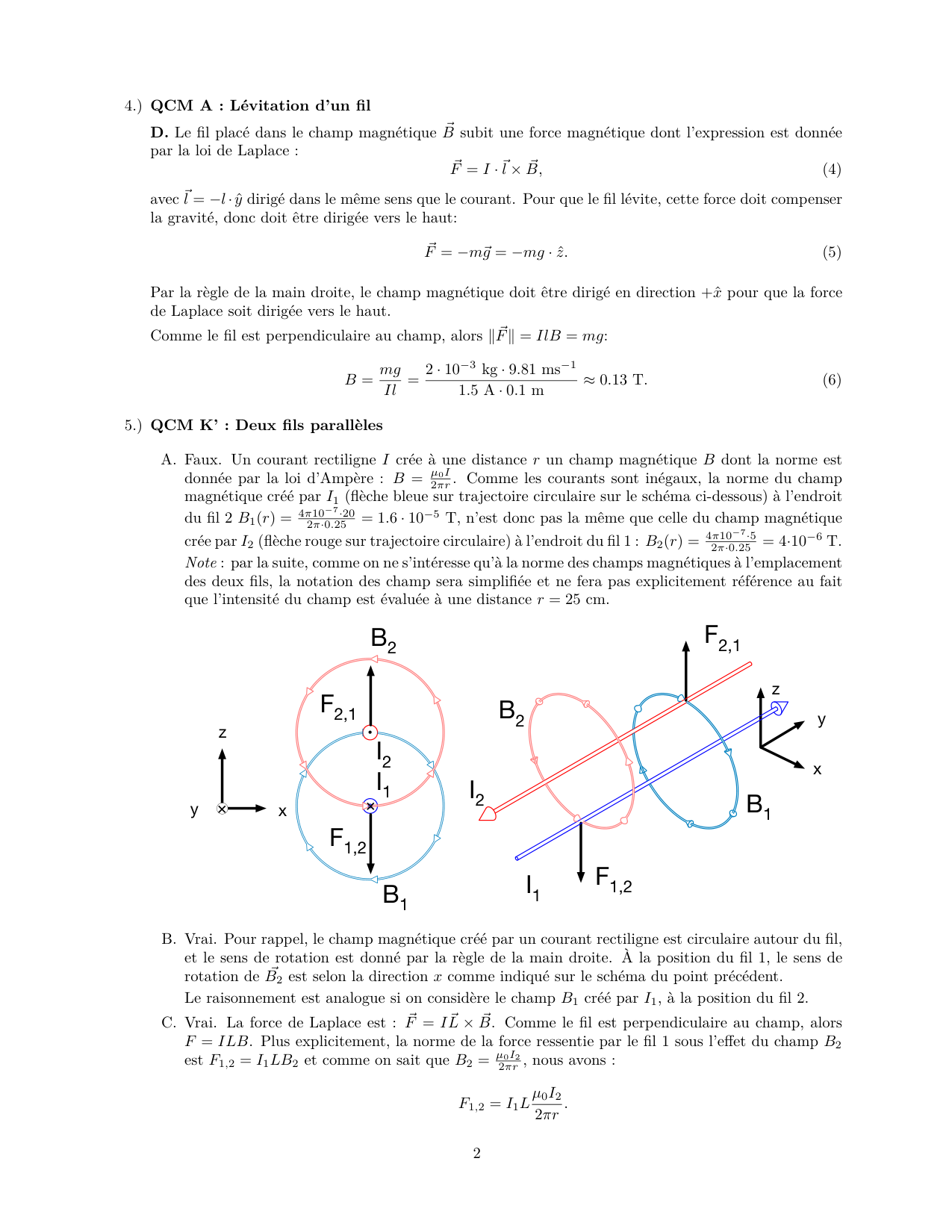 Serie 13 Magnetisme corr page 2