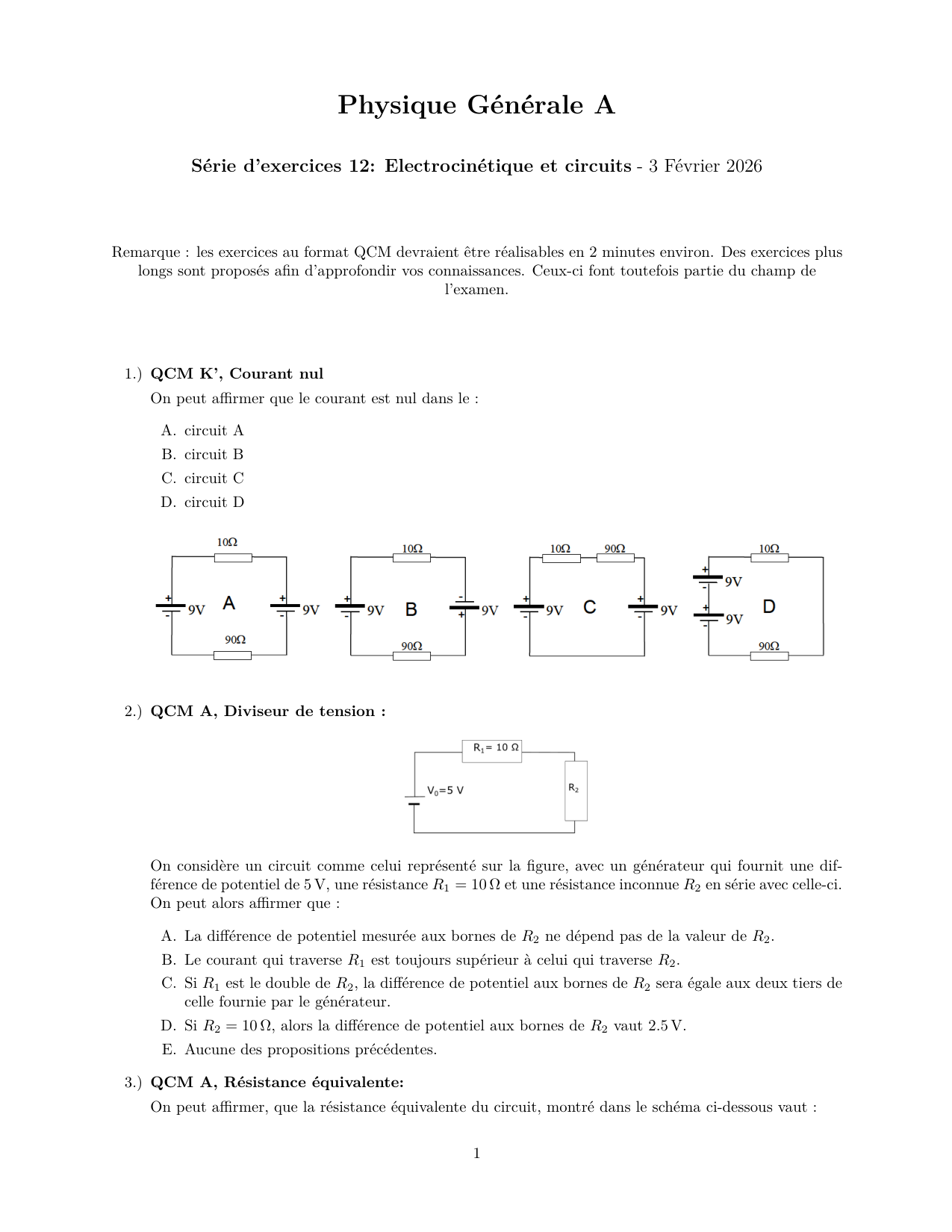 série12-Electrocinetique page 1