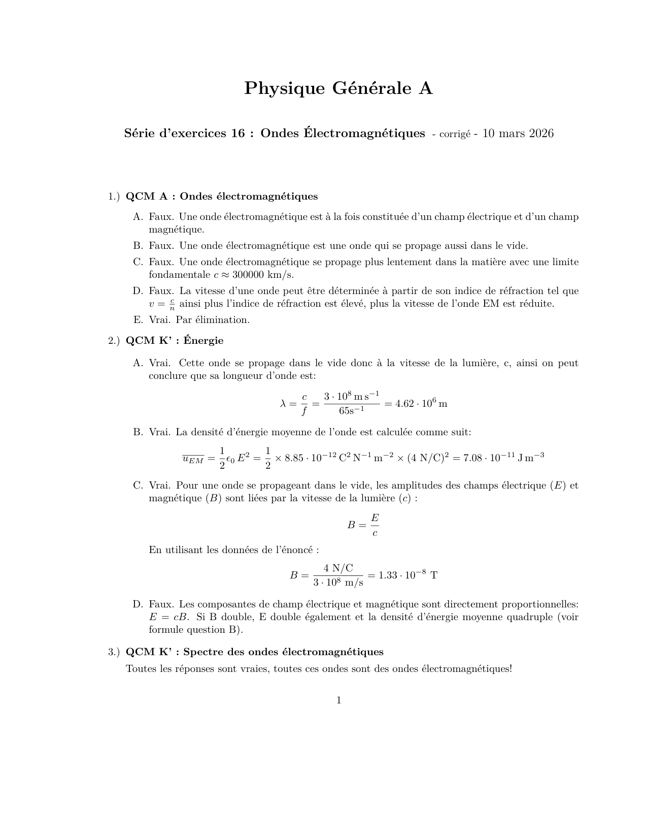serie16 OndesÉlectromagnétiques corrige page 1