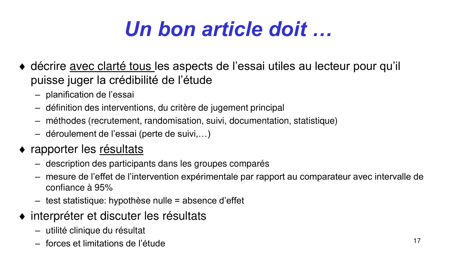 Statistiques pour médecins15 lecturecritique page 17