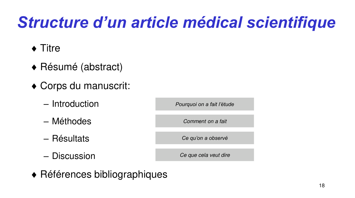 Statistiques pour médecins15 lecturecritique page 18
