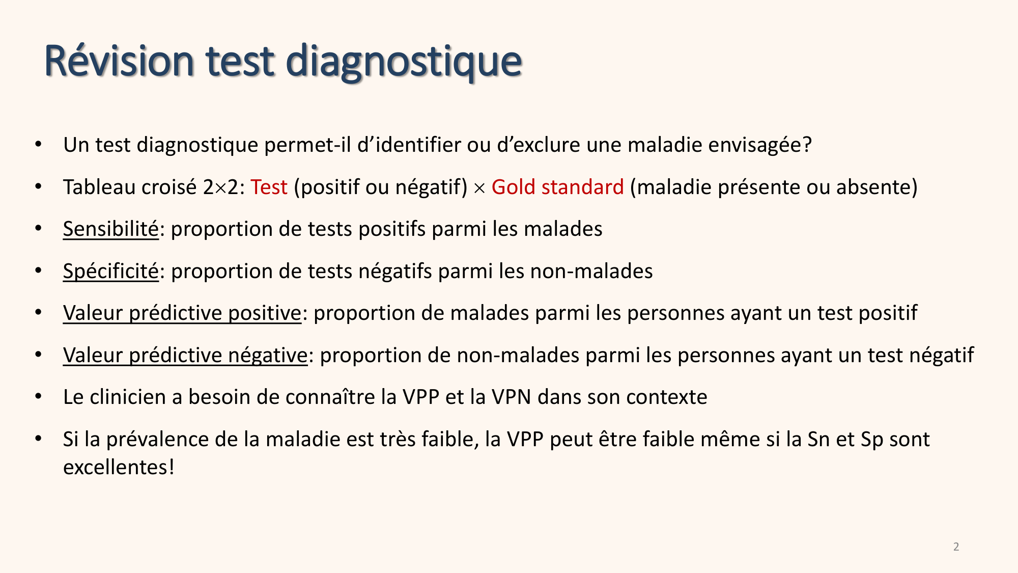 Statistiques pour médecins 10 études prospectives page 2