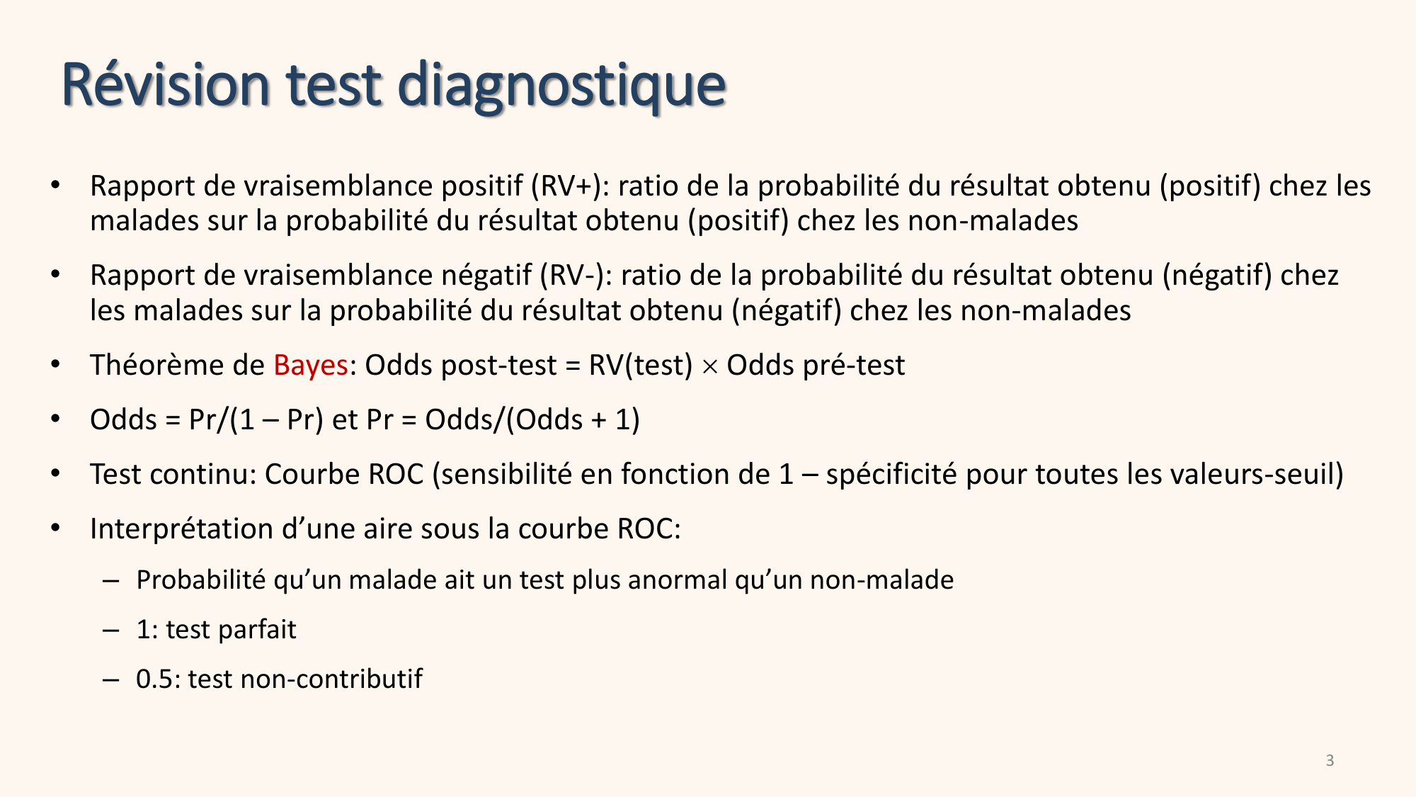 Statistiques pour médecins 10 études prospectives page 3