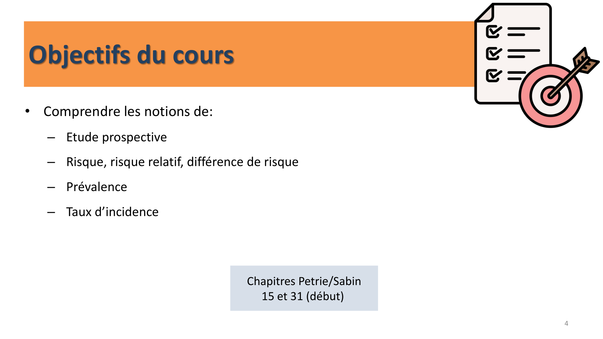 Statistiques pour médecins 10 études prospectives page 4
