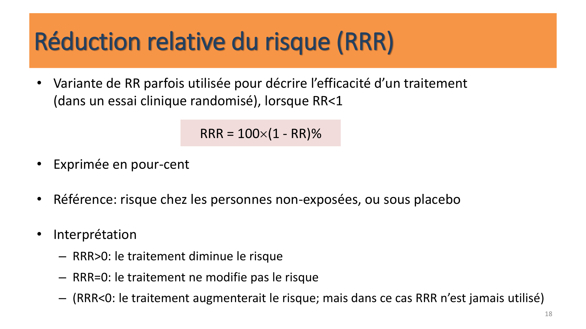 Statistiques pour médecins 10 études prospectives page 18