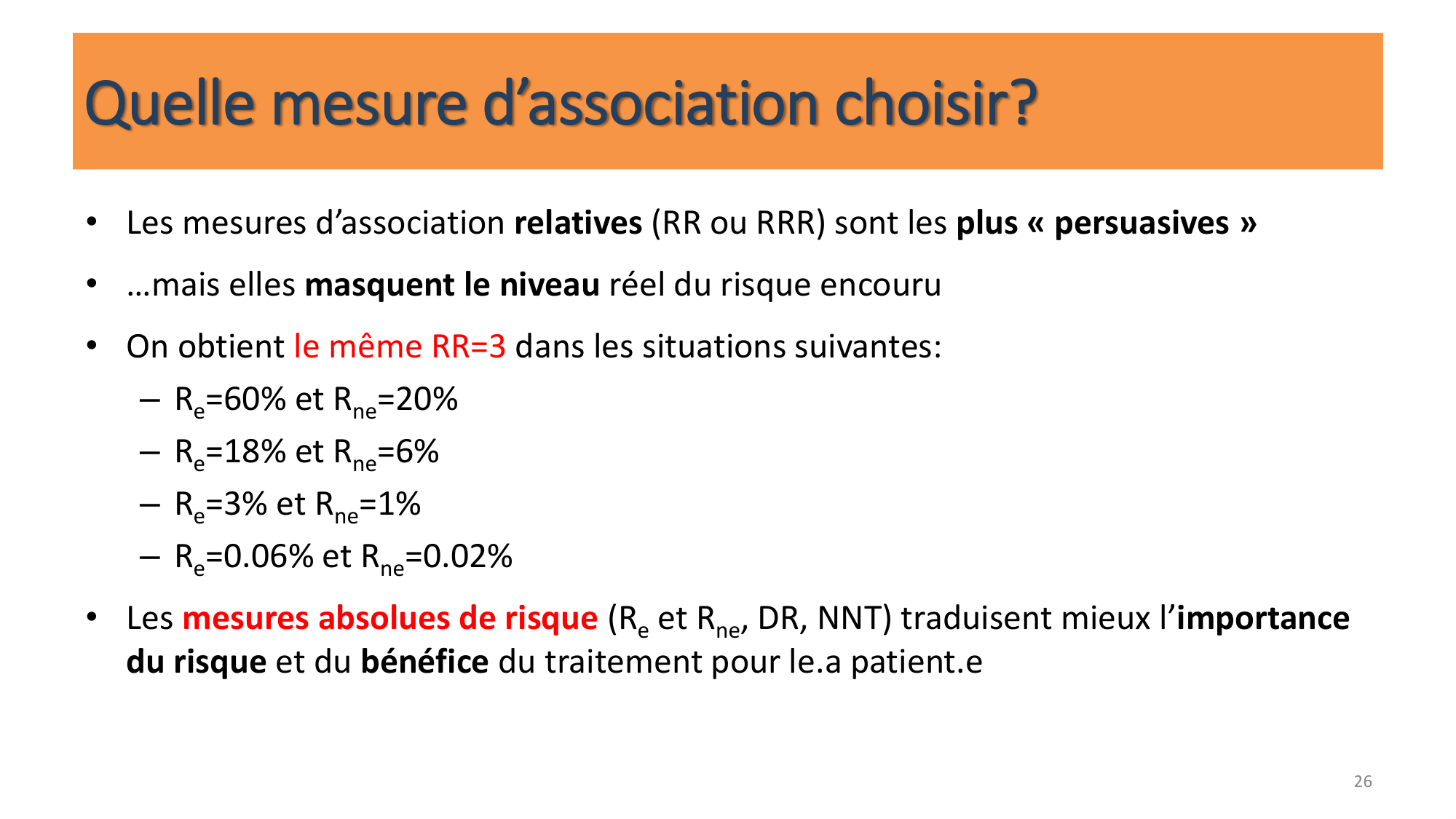 Statistiques pour médecins 10 études prospectives page 26