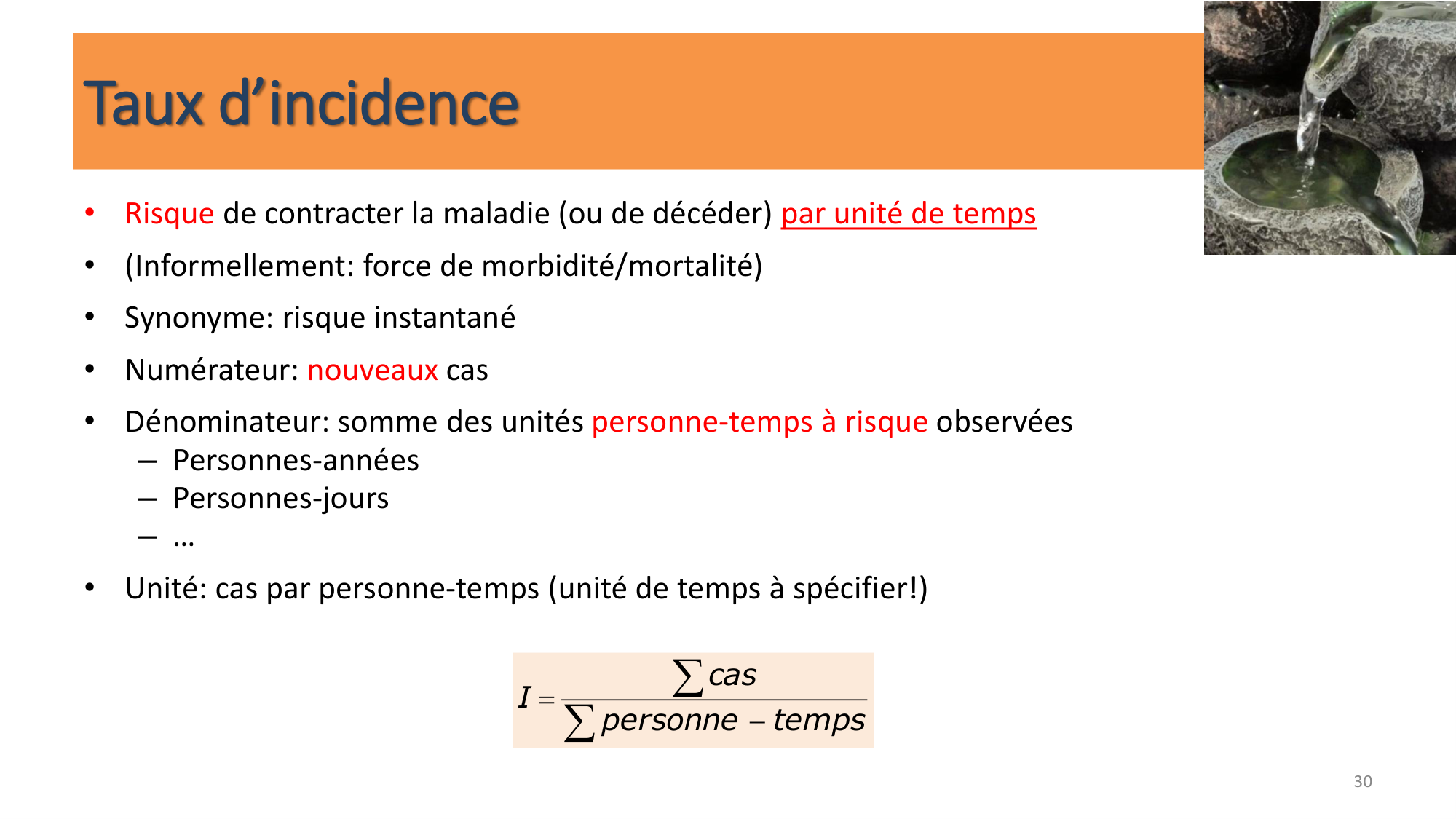 Statistiques pour médecins 10 études prospectives page 30