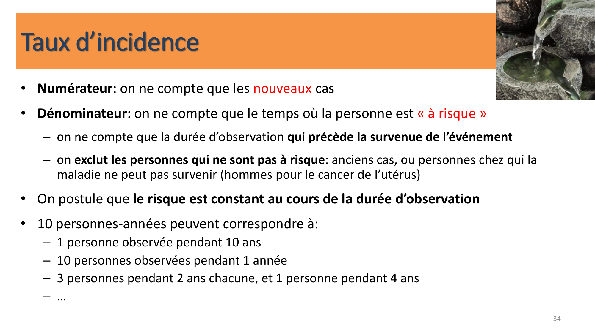 Statistiques pour médecins 10 études prospectives page 34