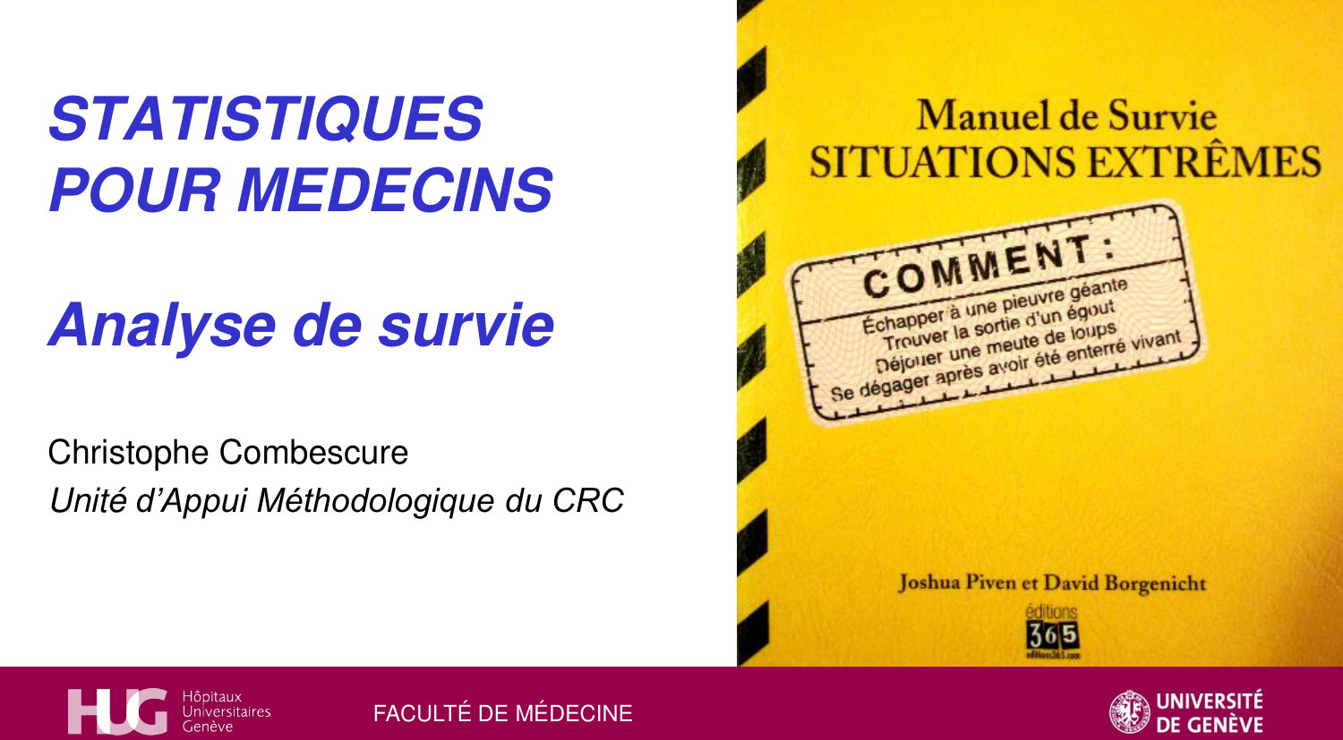Statistiques pour médecins 11 survie page 1