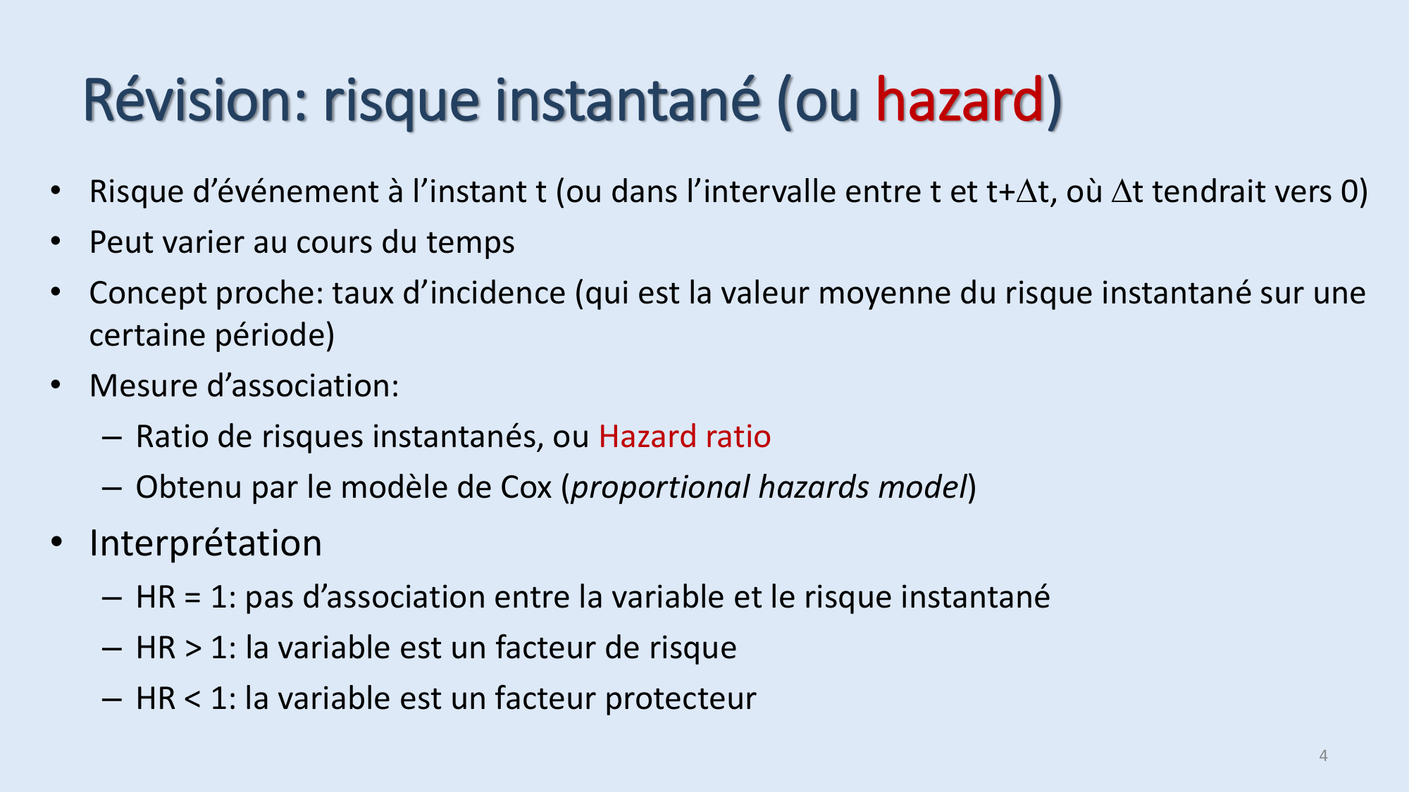 Statistiques pour médecins 12 cas témoins page 4