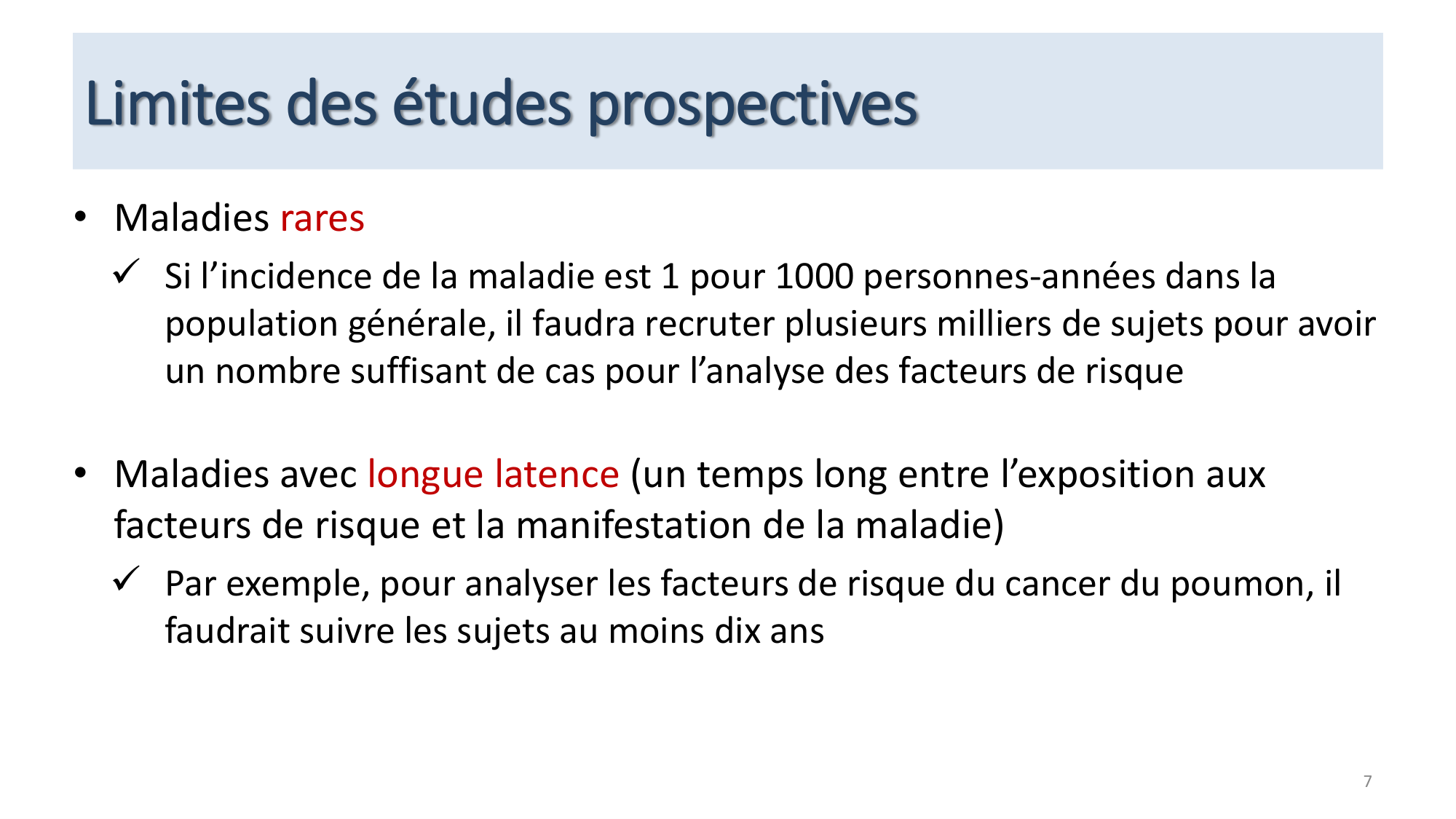 Statistiques pour médecins 12 cas témoins page 7