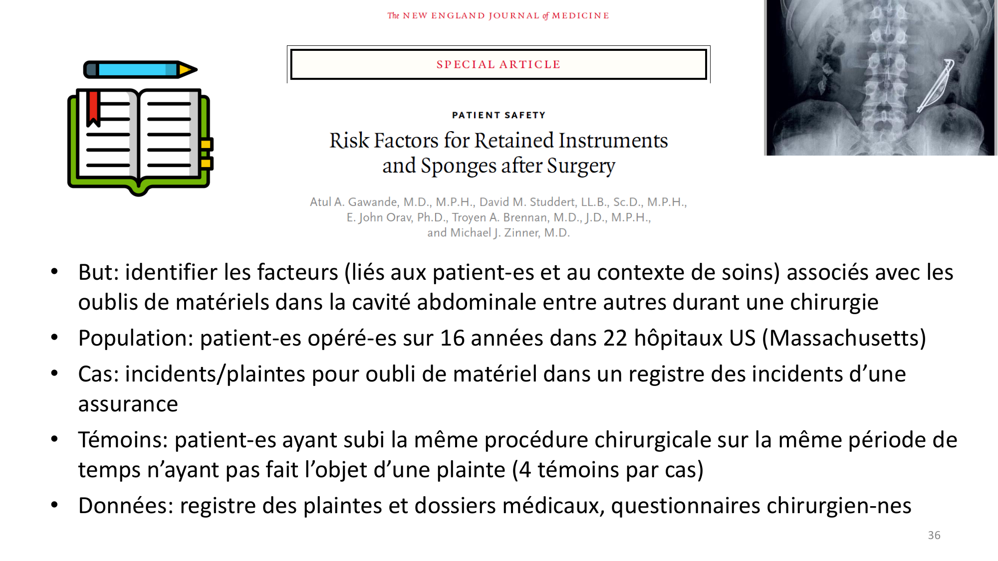 Statistiques pour médecins 12 cas témoins page 36