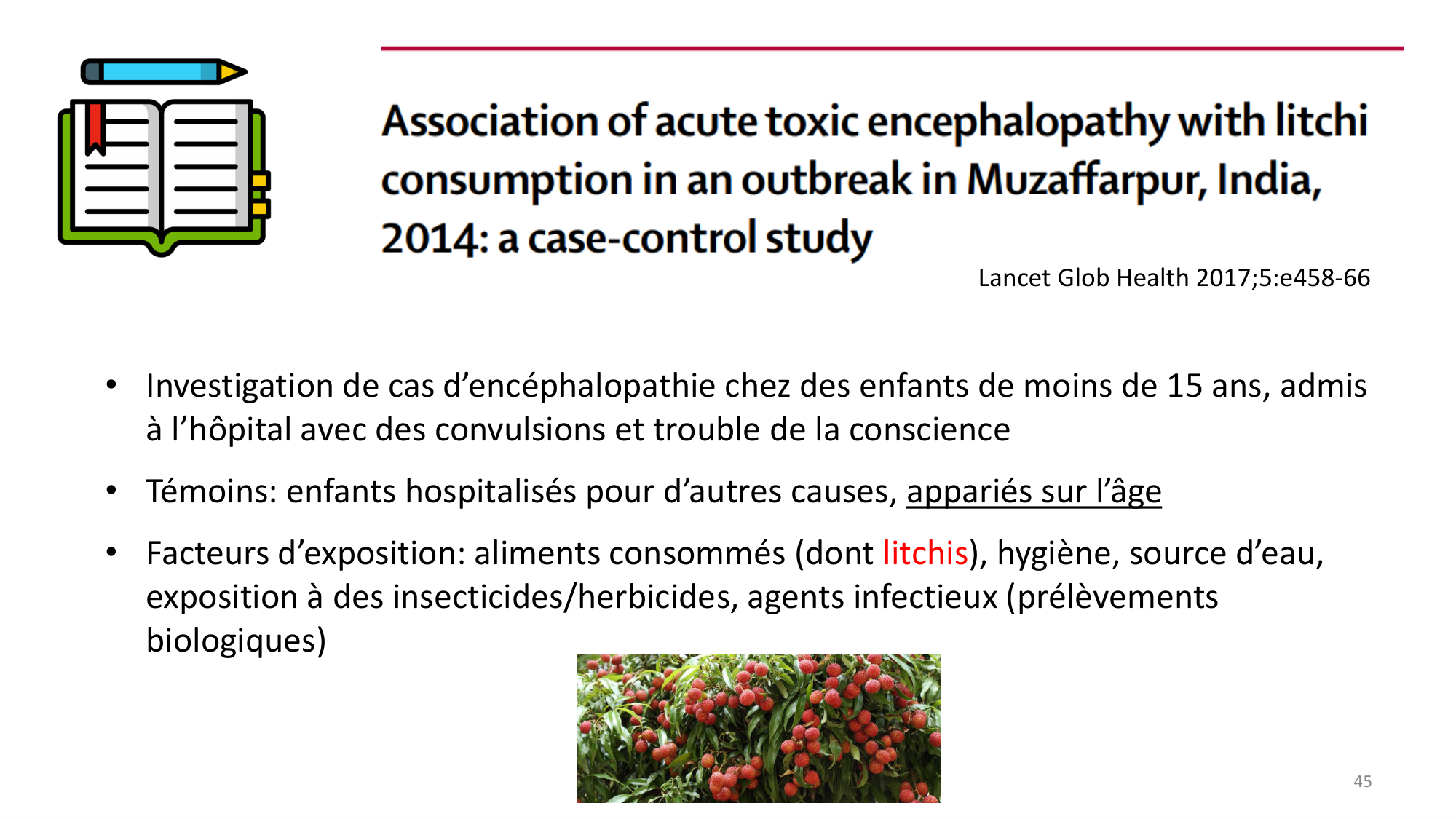Statistiques pour médecins 12 cas témoins page 45