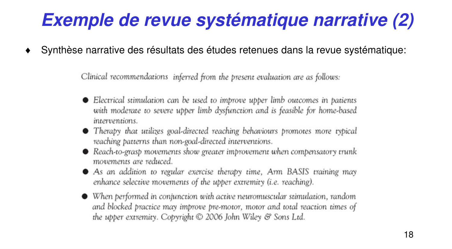 Statistiques pour médecins 14 revuesystematique page 18
