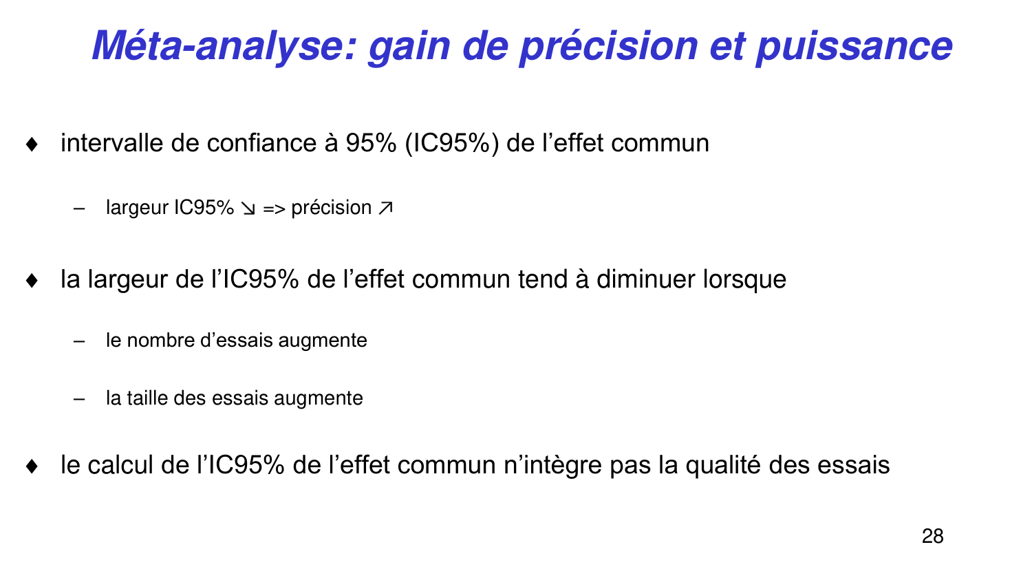 Statistiques pour médecins 14 revuesystematique page 28