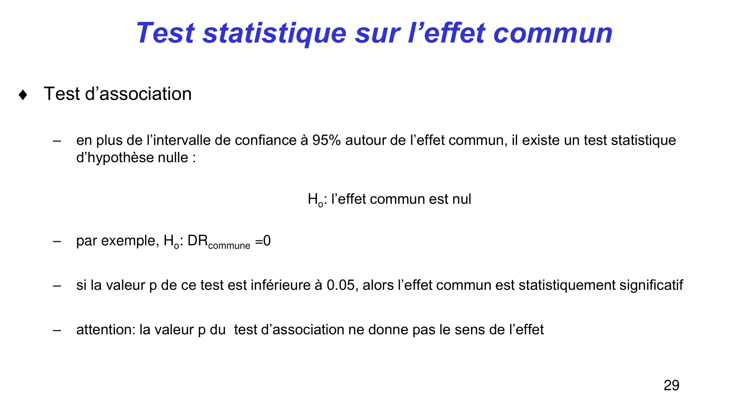 Statistiques pour médecins 14 revuesystematique page 29
