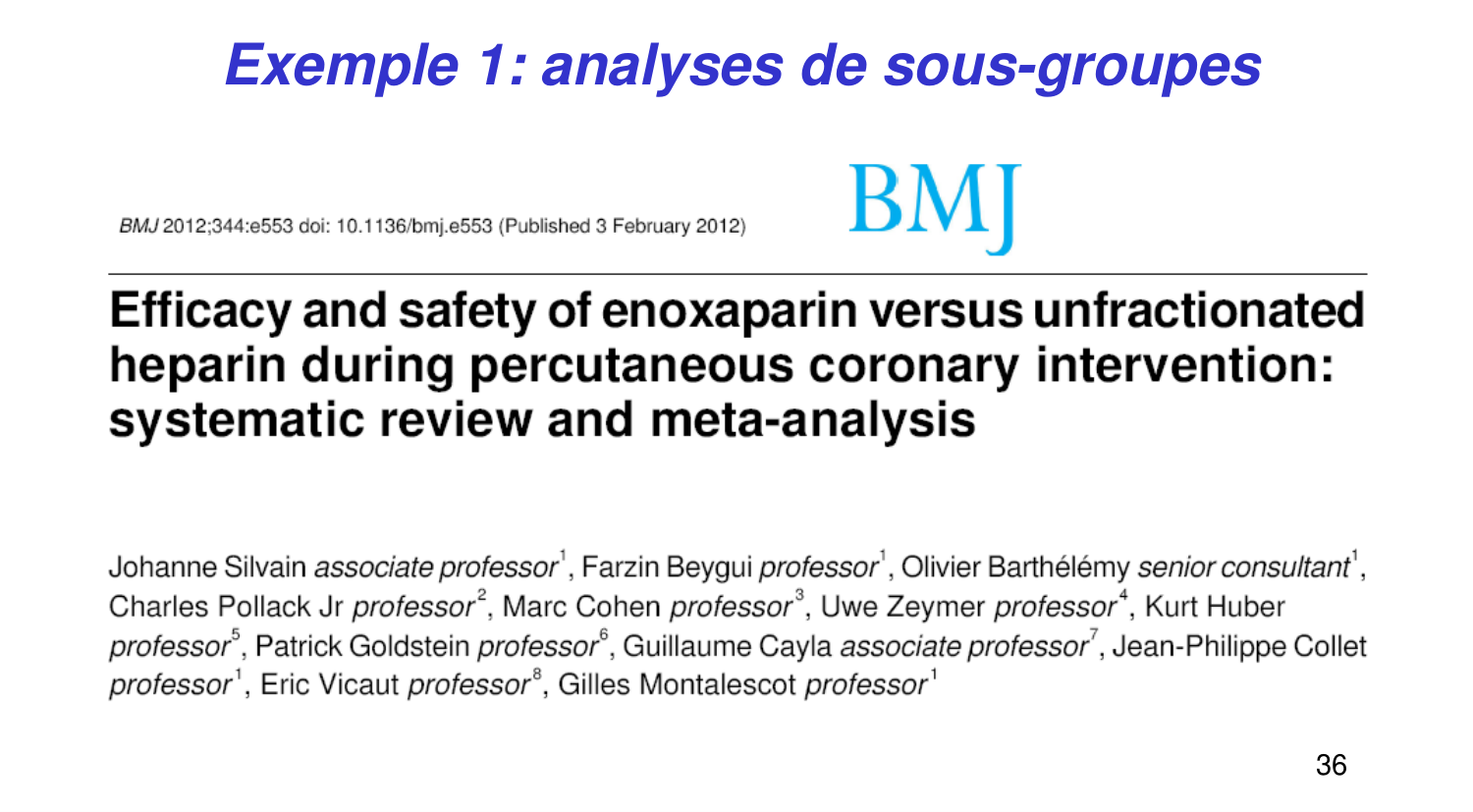 Statistiques pour médecins 14 revuesystematique page 36