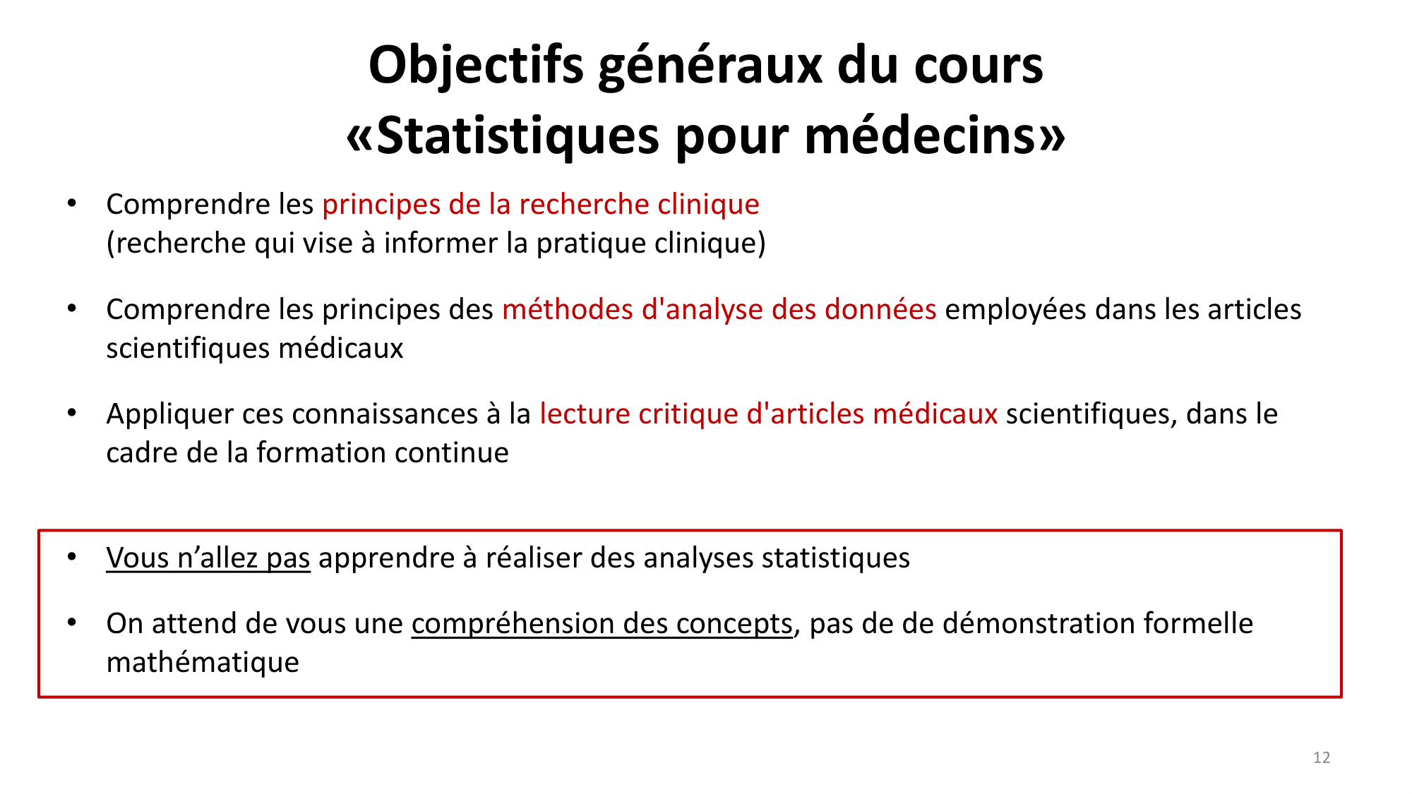 Statistiques pour médecins 1 intro page 12