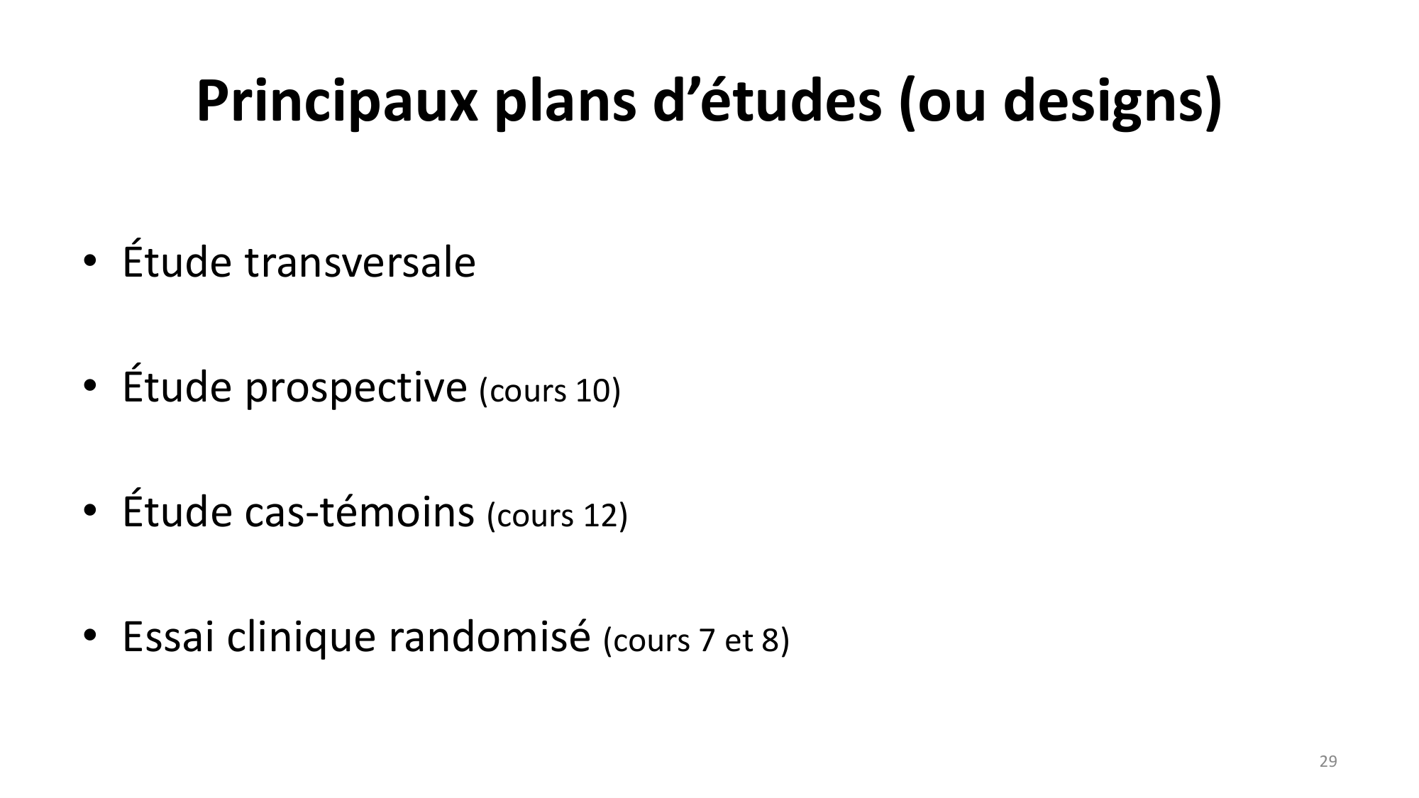 Statistiques pour médecins 1 intro page 29