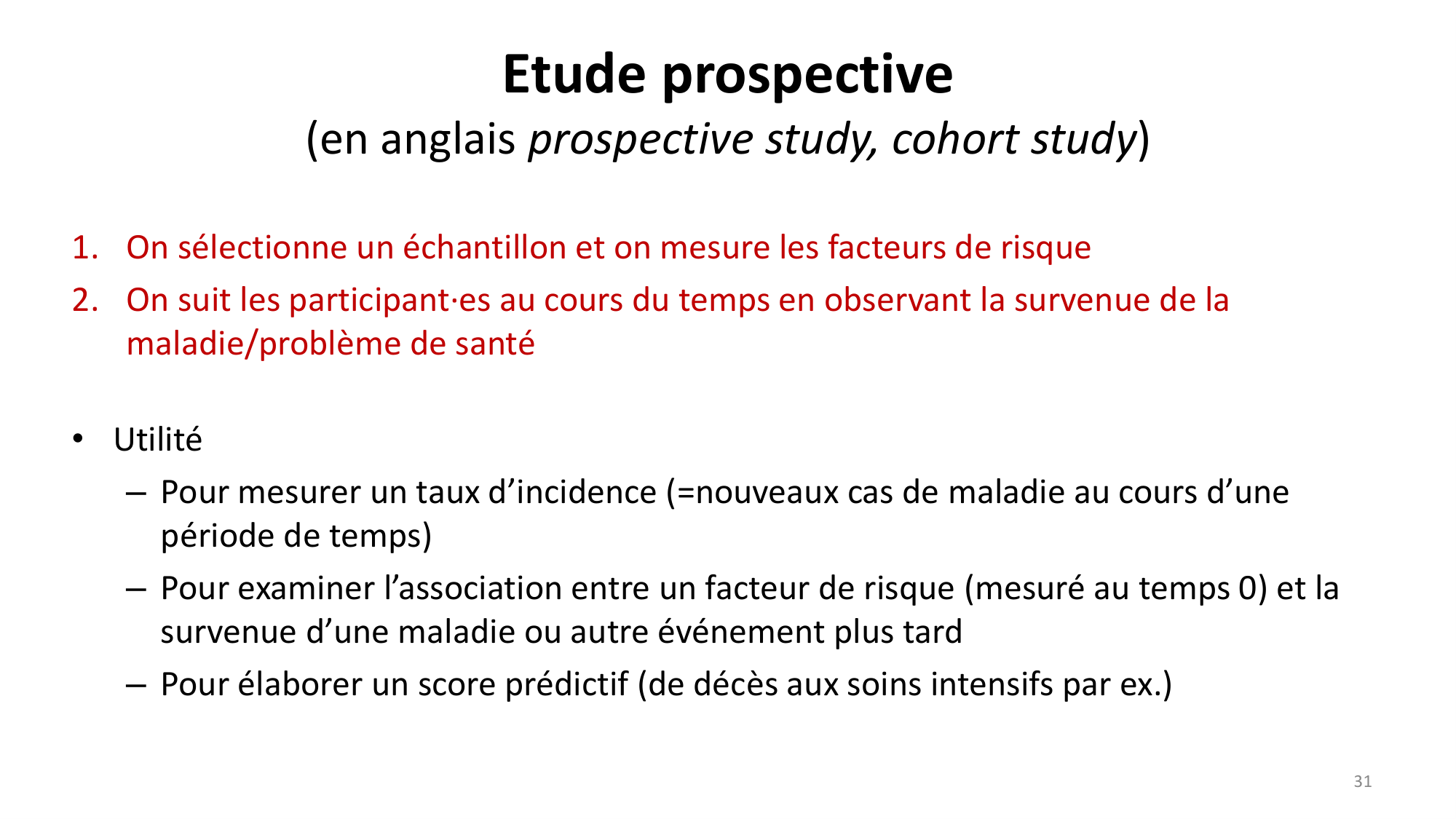 Statistiques pour médecins 1 intro page 31