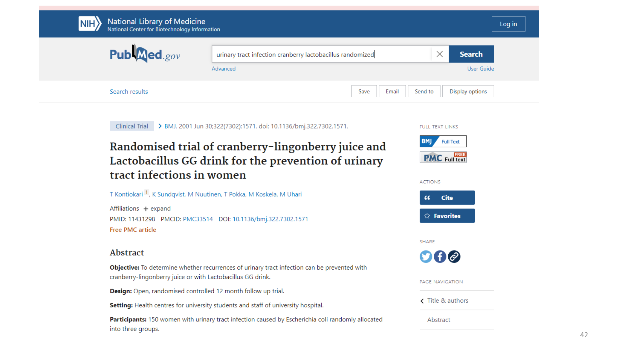 Statistiques pour médecins 1 intro page 42