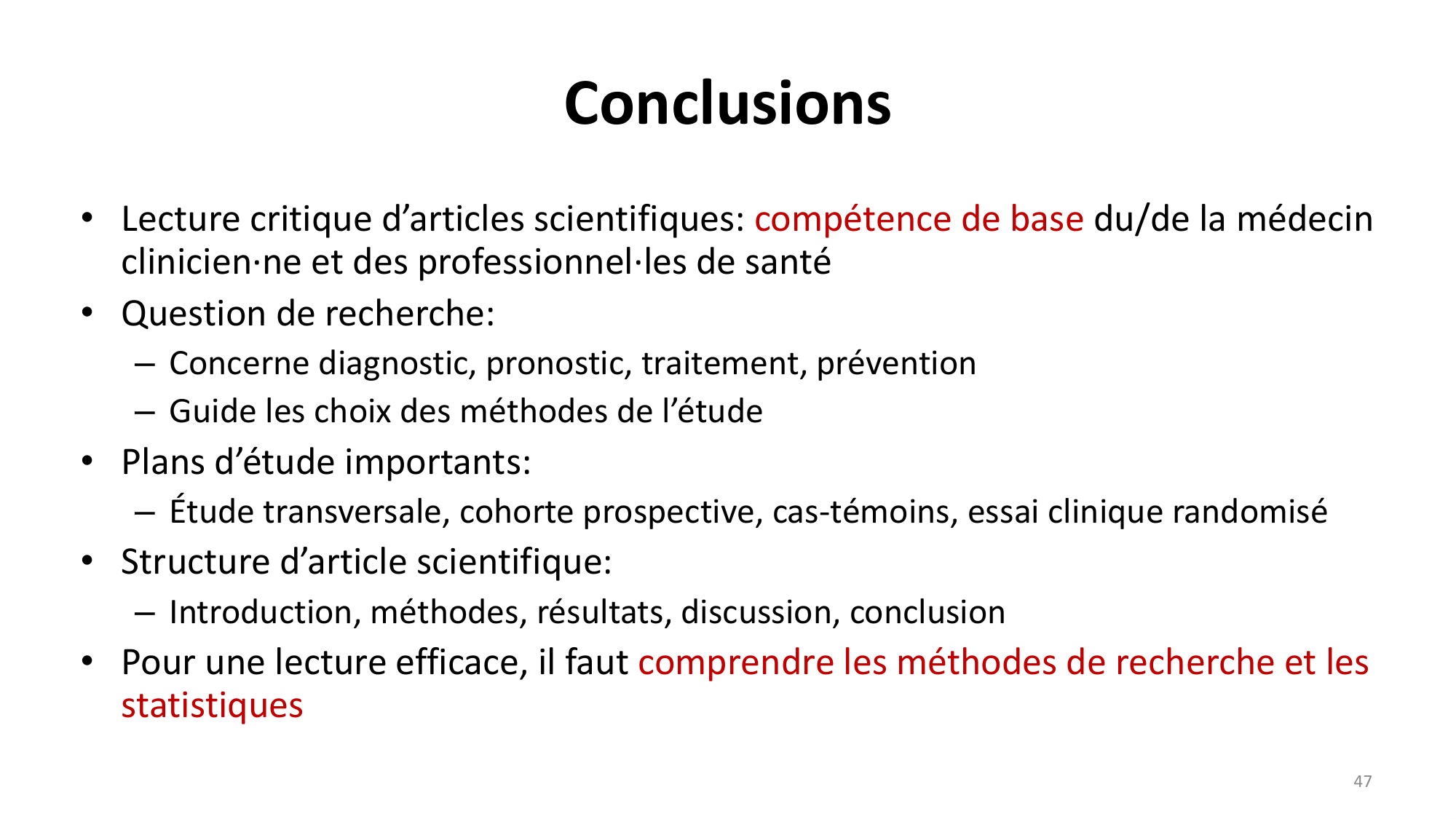 Statistiques pour médecins 1 intro page 47