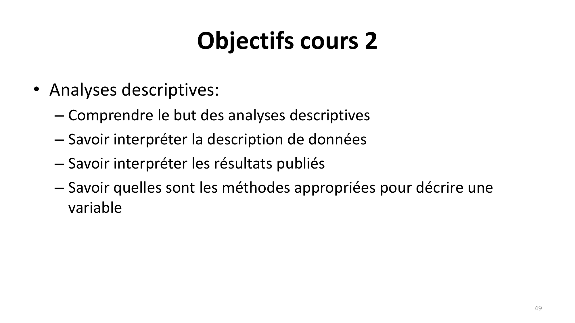Statistiques pour médecins 1 intro page 49