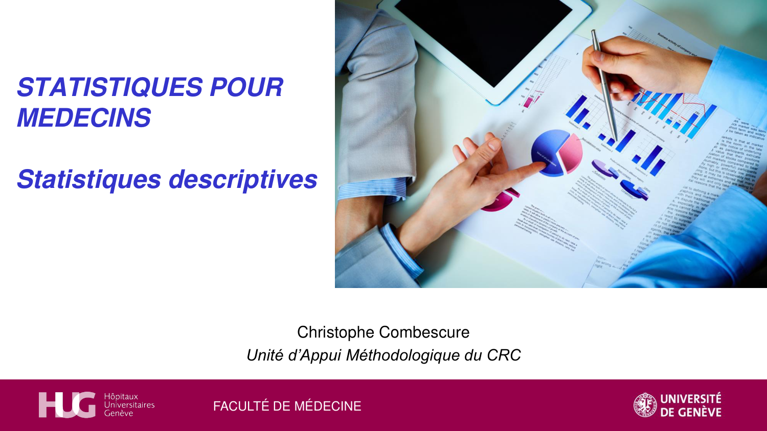 Statistiques pour médecins 2 statdescriptives page 1