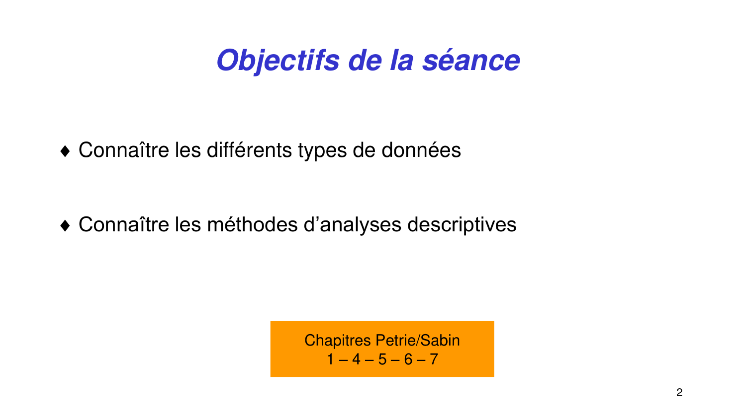Statistiques pour médecins 2 statdescriptives page 2
