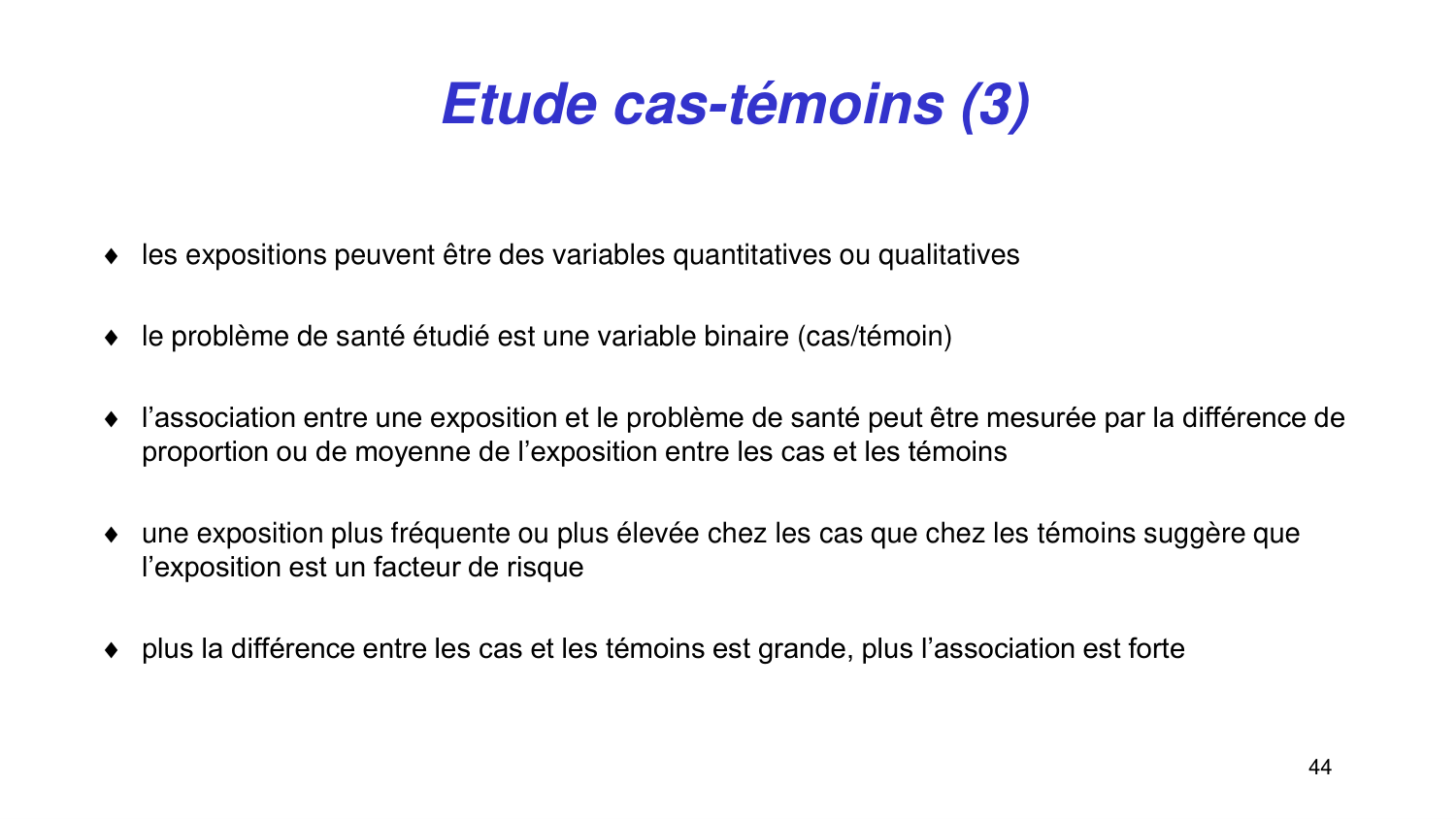 Statistiques pour médecins 2 statdescriptives page 44