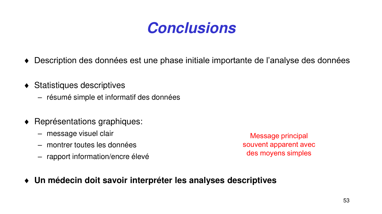 Statistiques pour médecins 2 statdescriptives page 53
