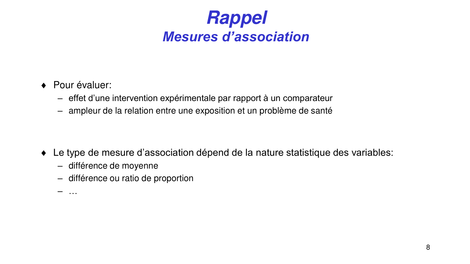 Statistiques pour médecins 3 estimation page 8