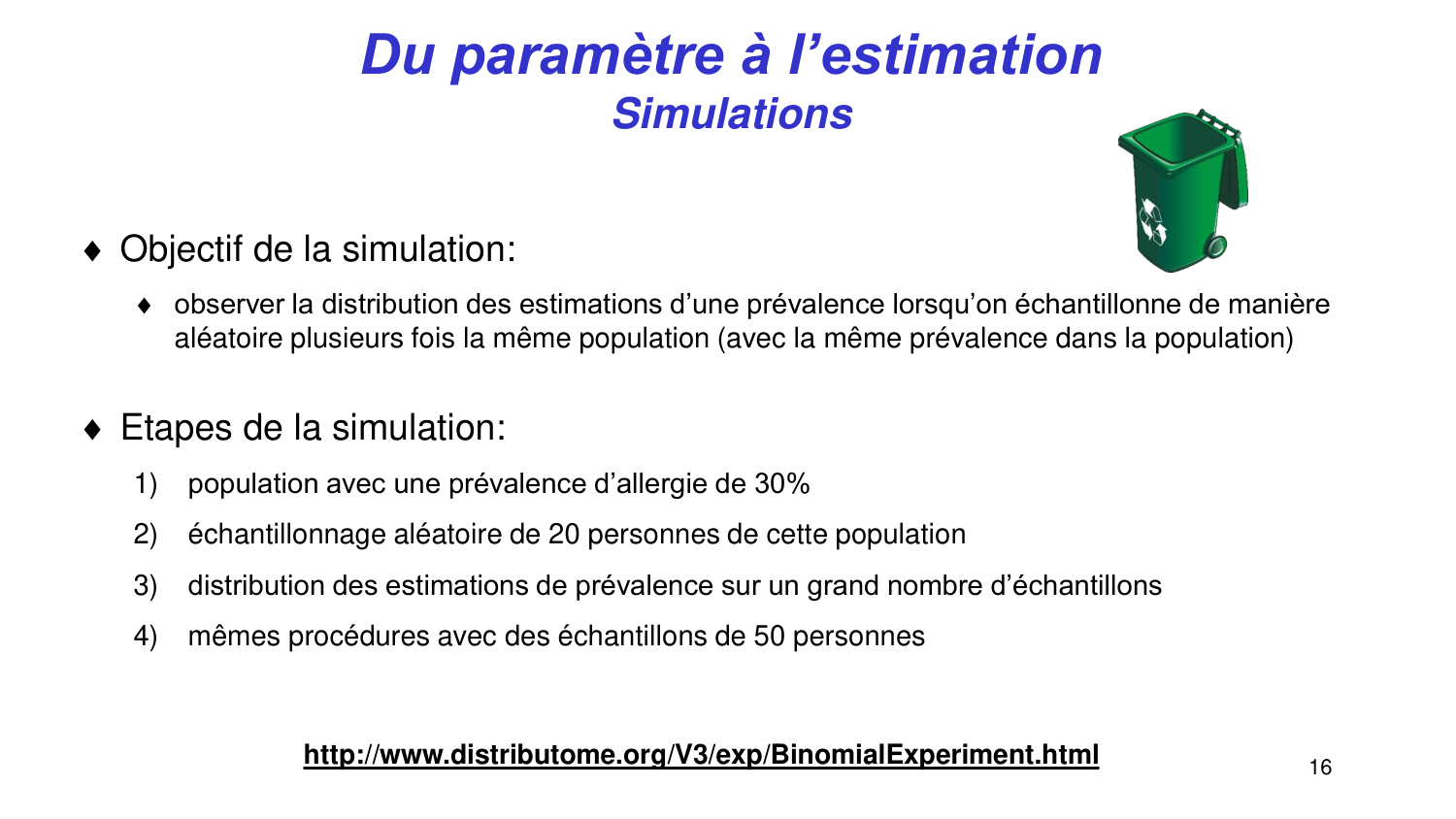 Statistiques pour médecins 3 estimation page 16