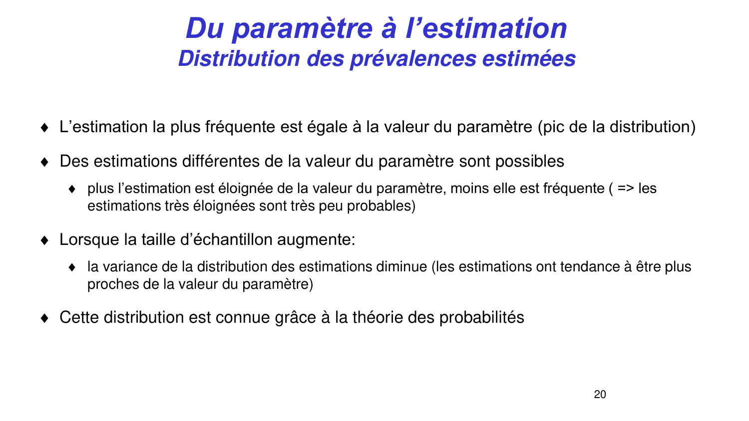Statistiques pour médecins 3 estimation page 20