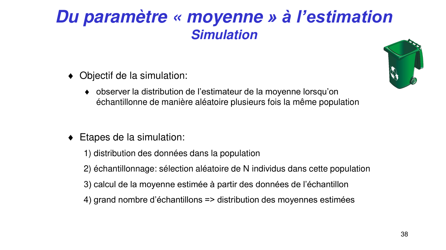 Statistiques pour médecins 3 estimation page 38