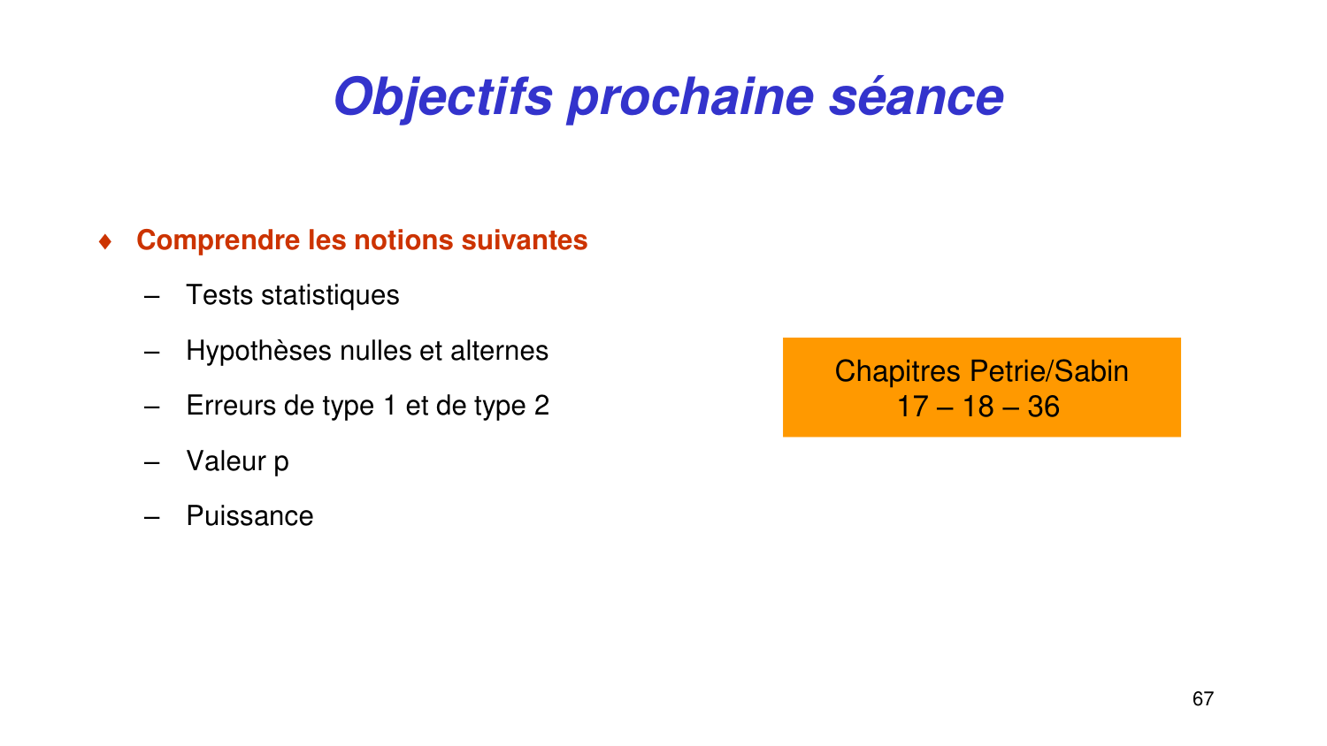 Statistiques pour médecins 3 estimation page 67