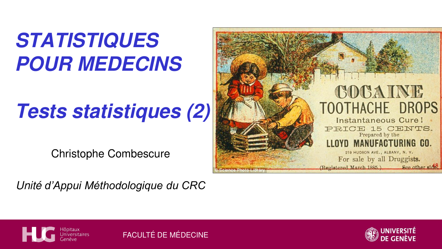 Statistiques pour médecins 5 testsstatistiques page 1