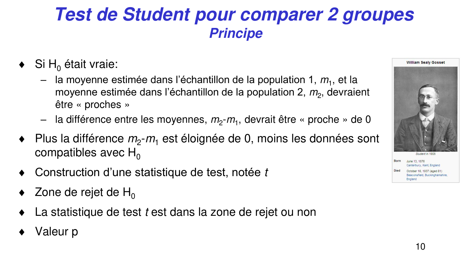 Statistiques pour médecins 5 testsstatistiques page 10
