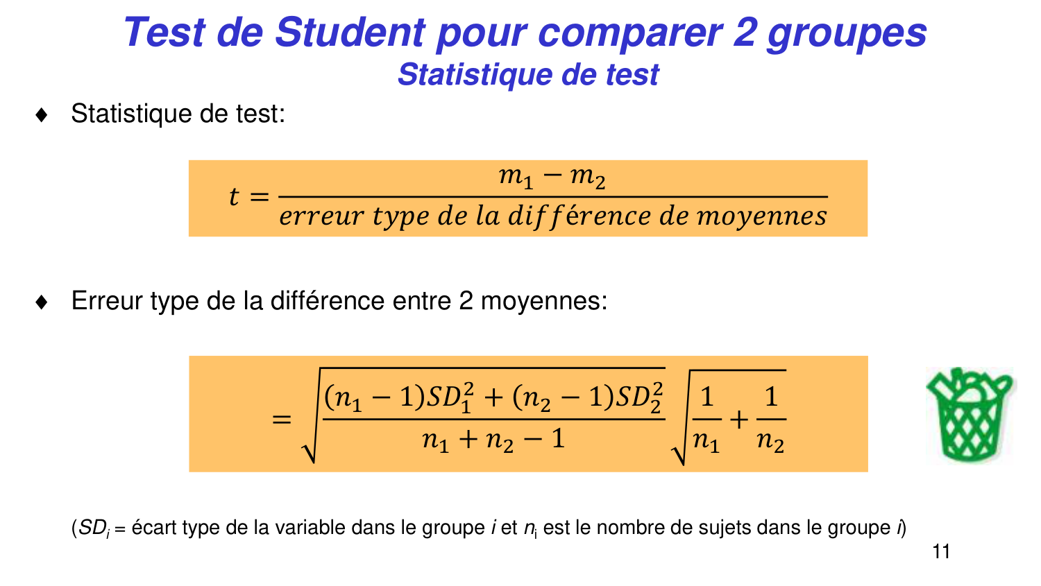 Statistiques pour médecins 5 testsstatistiques page 11