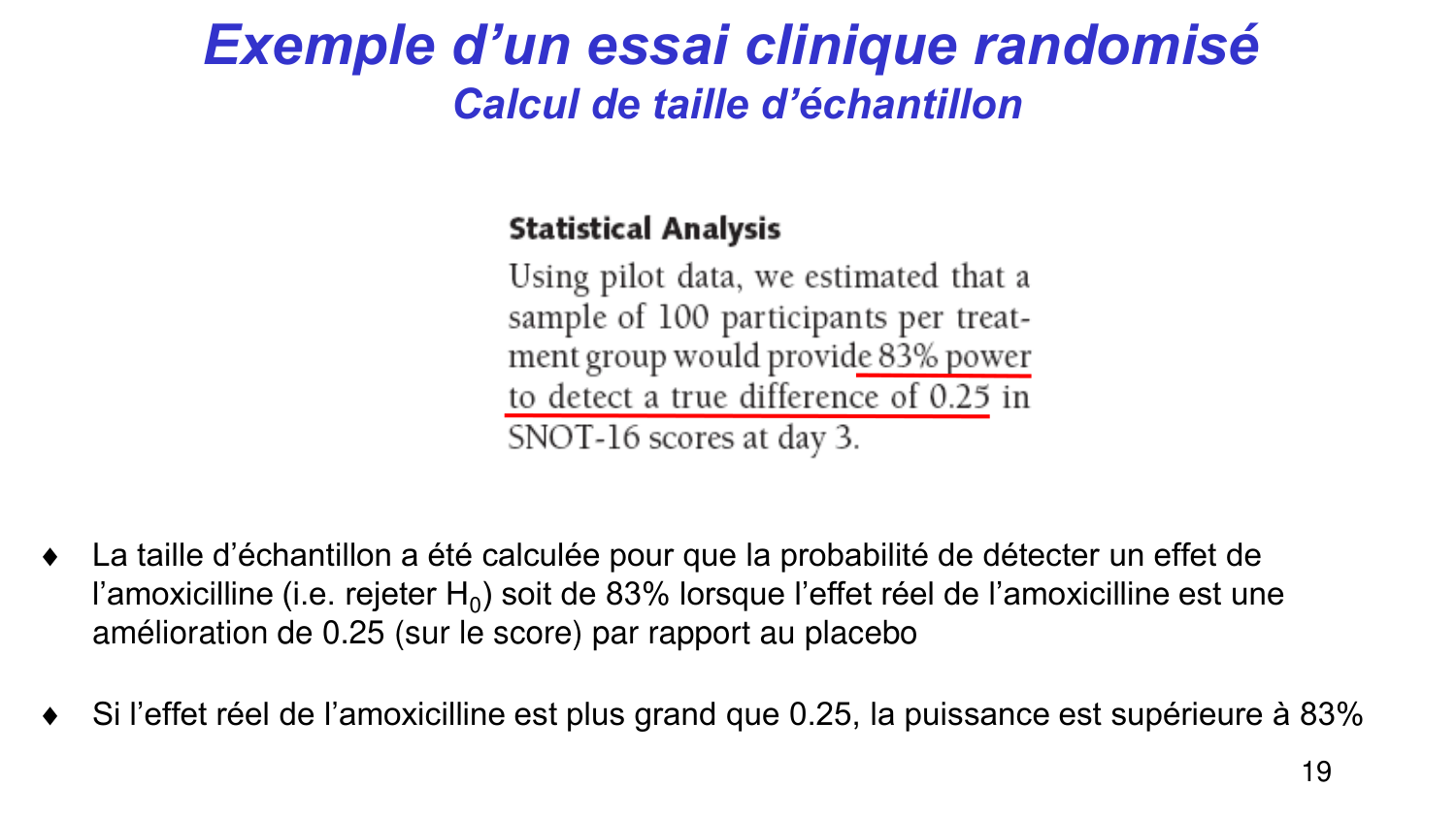 Statistiques pour médecins 5 testsstatistiques page 19