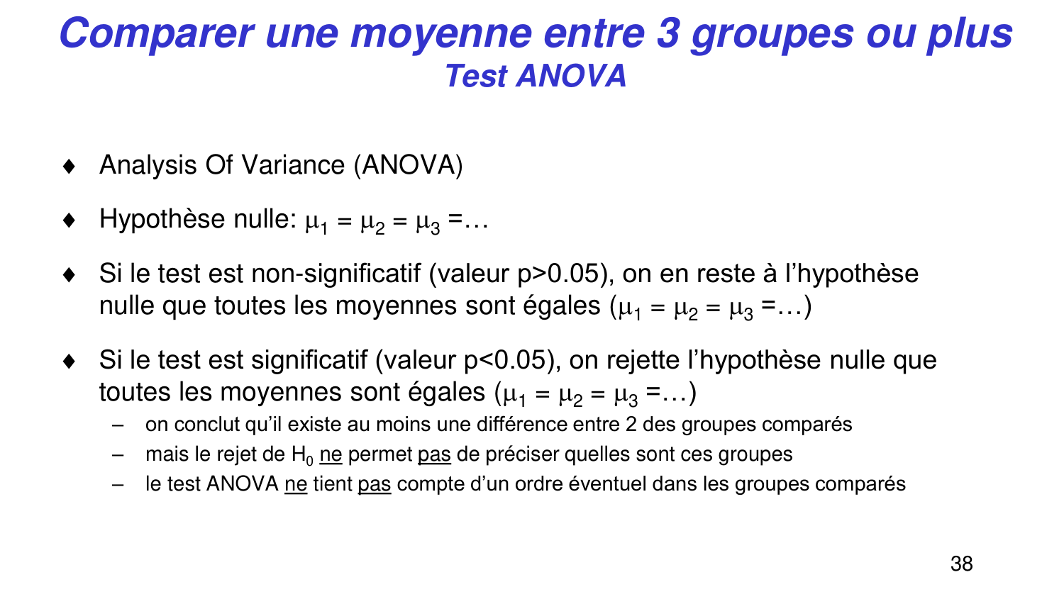 Statistiques pour médecins 5 testsstatistiques page 38